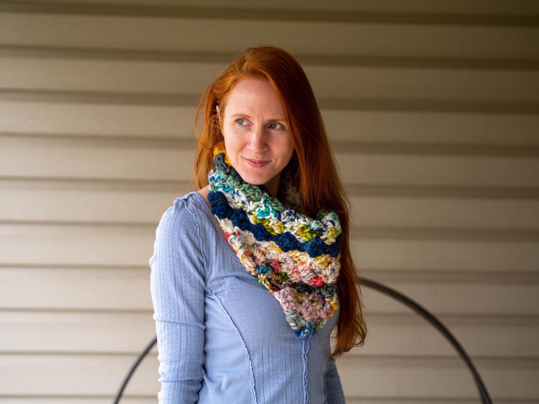 Mermaid's Neckerchief Super Bulky Crochet Pattern