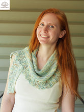 Load image into Gallery viewer, Atlantis Scarf Hand Knitting Pattern Fingering Weight
