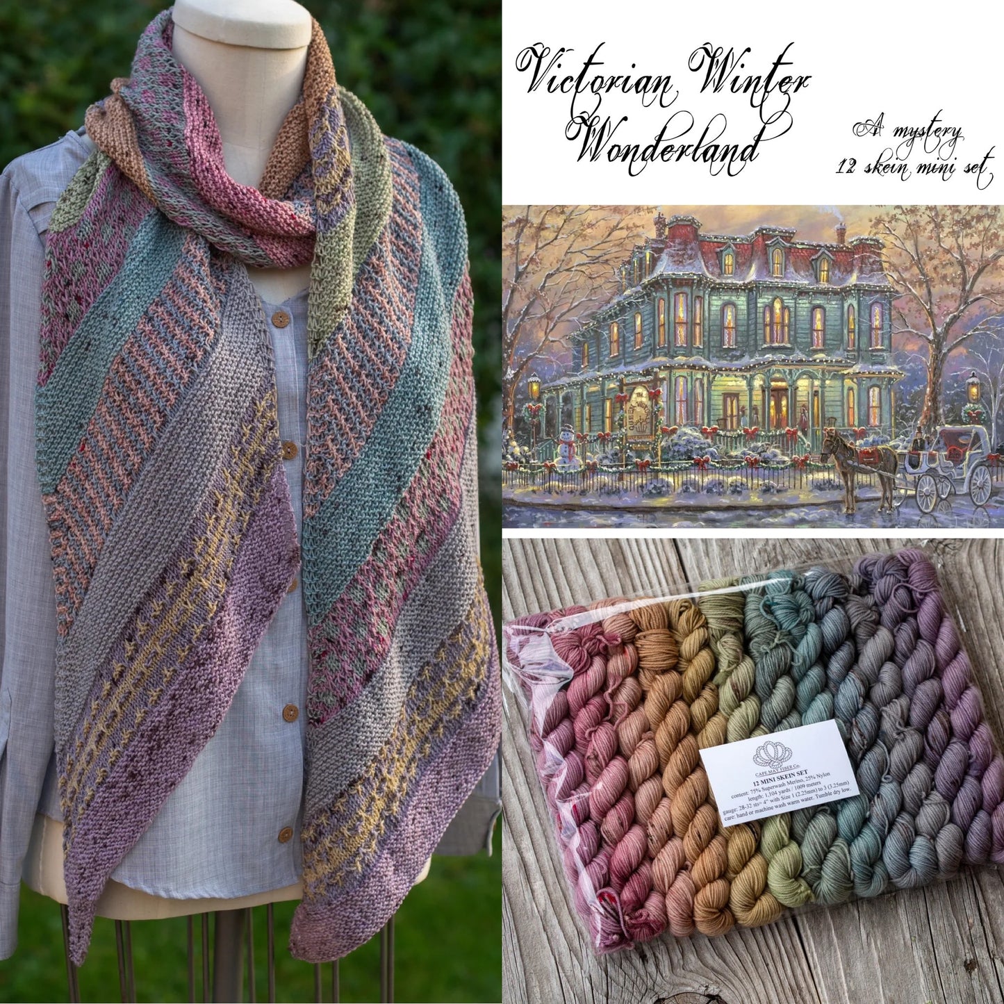 Victorian Winter Wonderland 12 Mini Skein Set