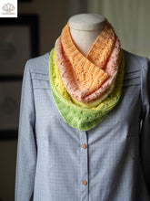 Load image into Gallery viewer, Lacy Sampler Cowl Fingering Weight Pattern
