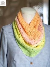 Load image into Gallery viewer, Lacy Sampler Cowl Fingering Weight Pattern
