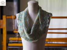 Load image into Gallery viewer, Atlantis Scarf Hand Knitting Pattern Fingering Weight
