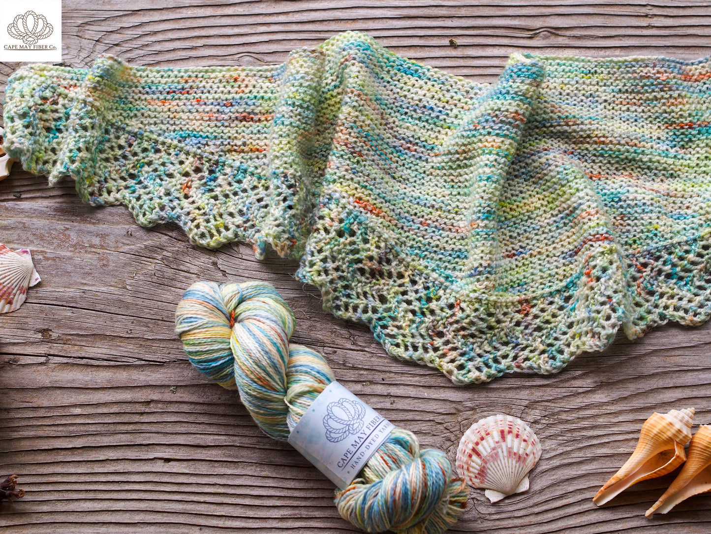 Atlantis Scarf Hand Knitting Pattern Fingering Weight