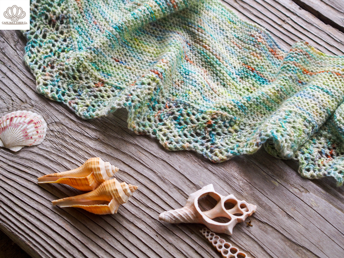 Atlantis Scarf Hand Knitting Pattern Fingering Weight