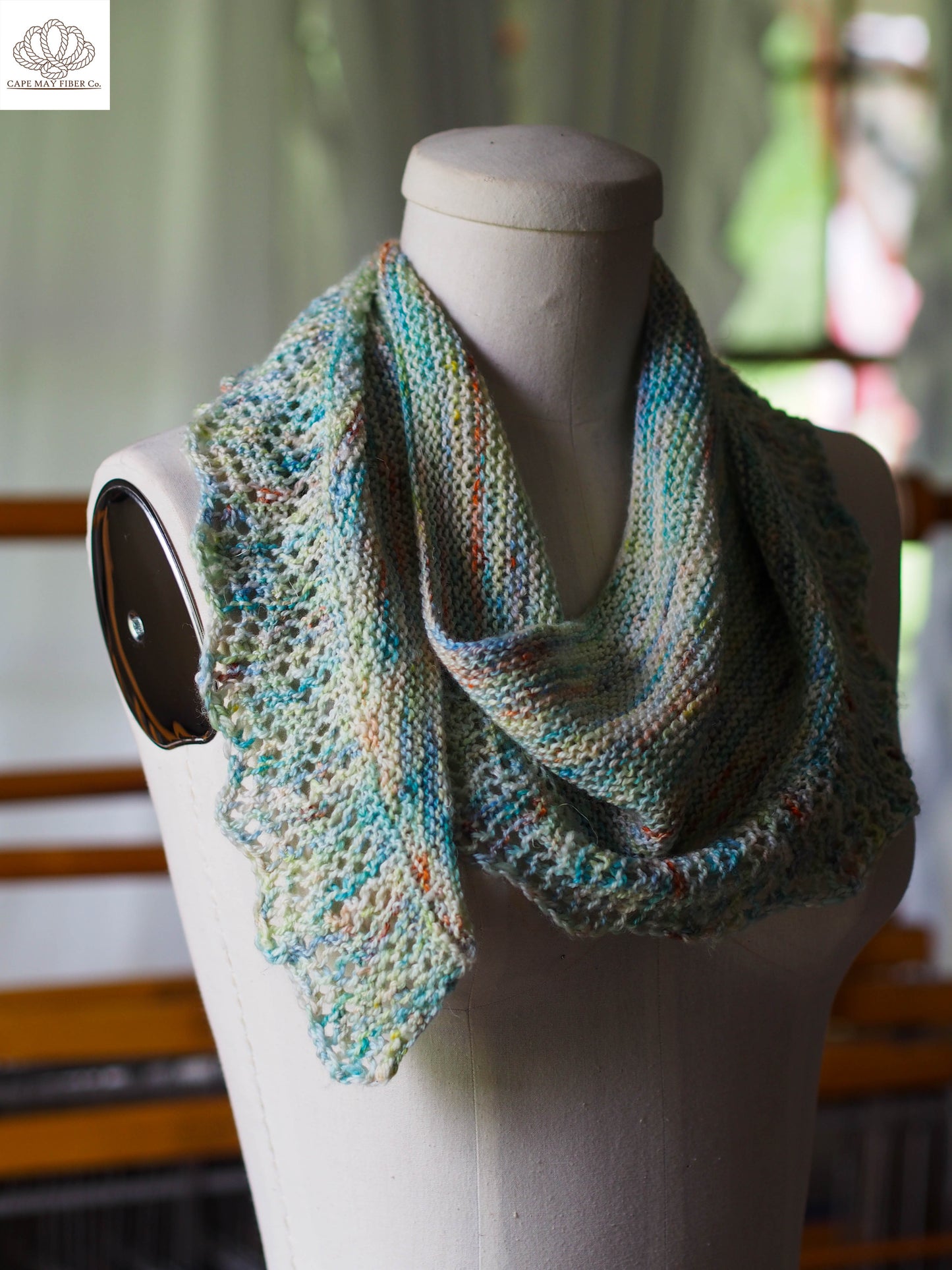 Atlantis Scarf Hand Knitting Pattern Fingering Weight