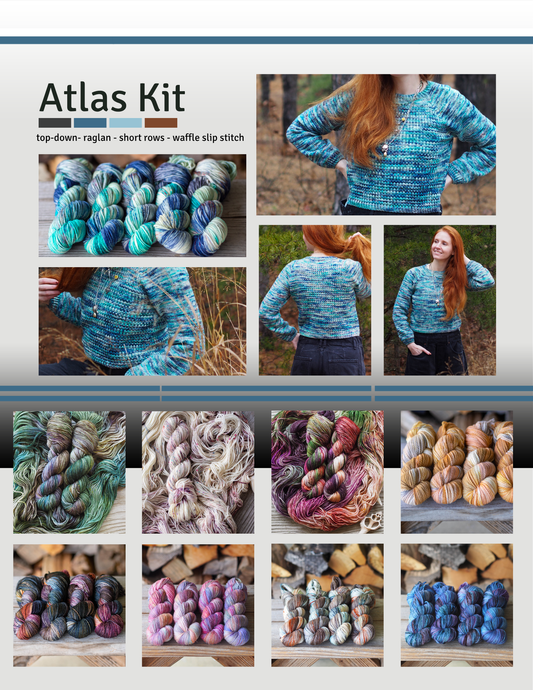 Atlas Raglan Pullover DK Weight Knitting Kit