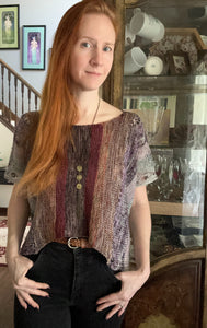 Beachycomber Top or Poncho Fingering Weight Knitting Pattern