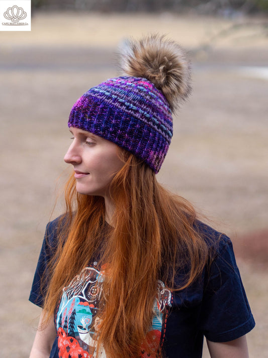 Boardwalk Plank Beanie Worsted / Aran Weight Knitting Pattern