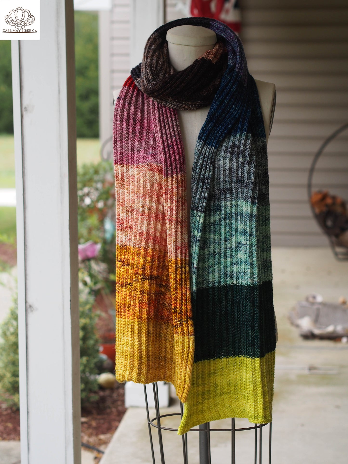 Mistake Rib Scarf Fingering or DK Weight Knitting Pattern
