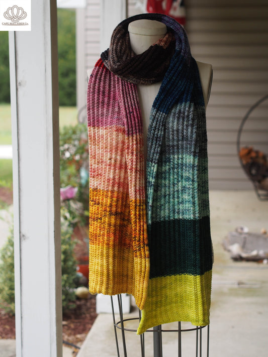 Mistake Rib Scarf Fingering or DK Weight Knitting Pattern
