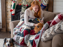 Load image into Gallery viewer, Dendrite Throw Super Bulky Knitting Pattern
