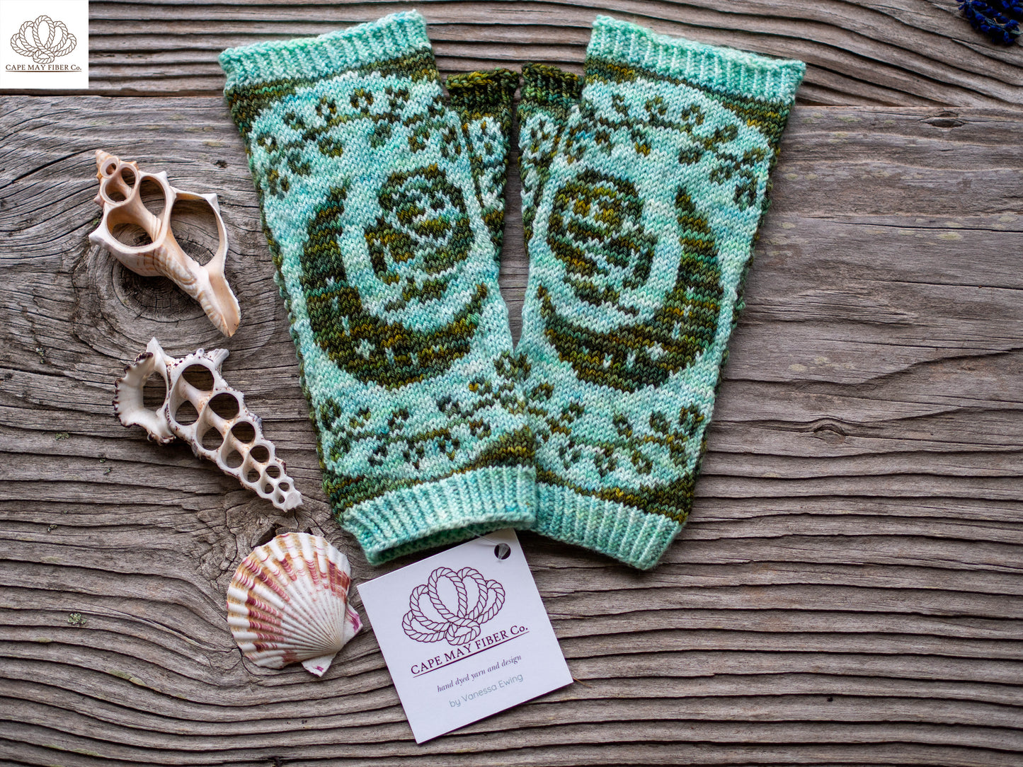 Flower Moon Mitts Fingering Weight Knitting Pattern