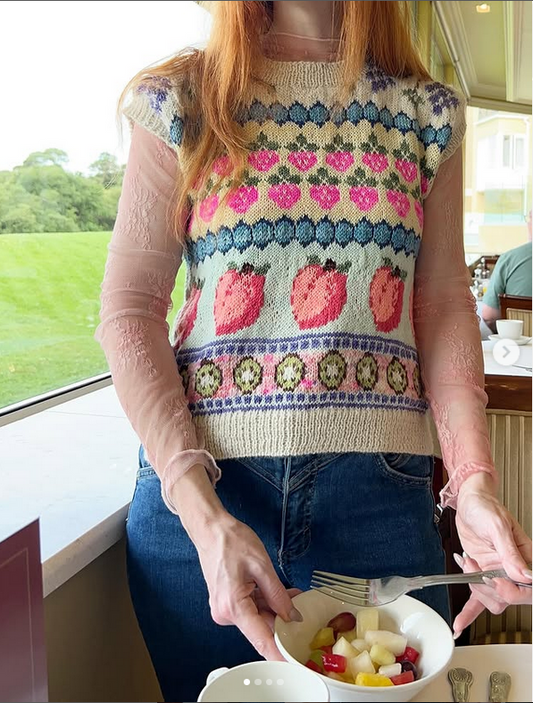Fruit Salad Vest Fingering Weight Knitting Pattern