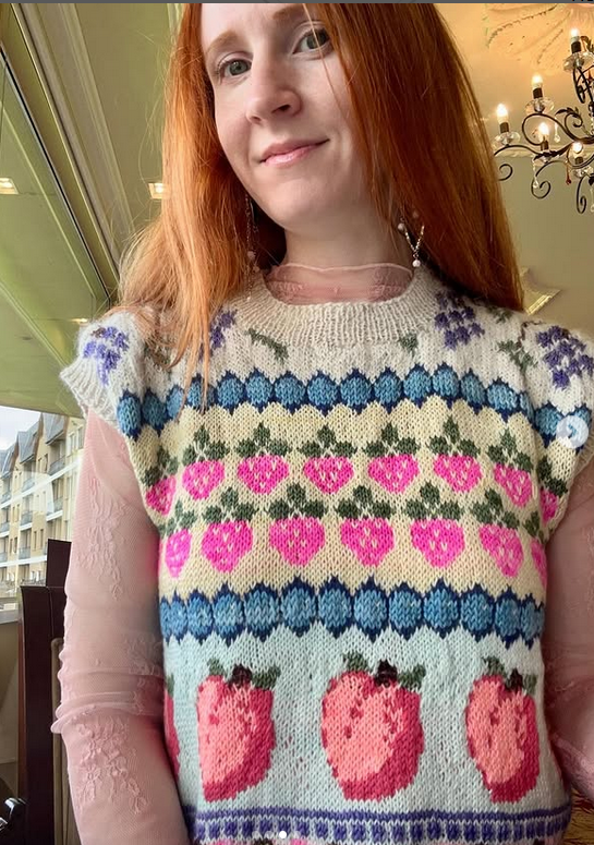 Fruit Salad Vest Fingering Weight Knitting Pattern