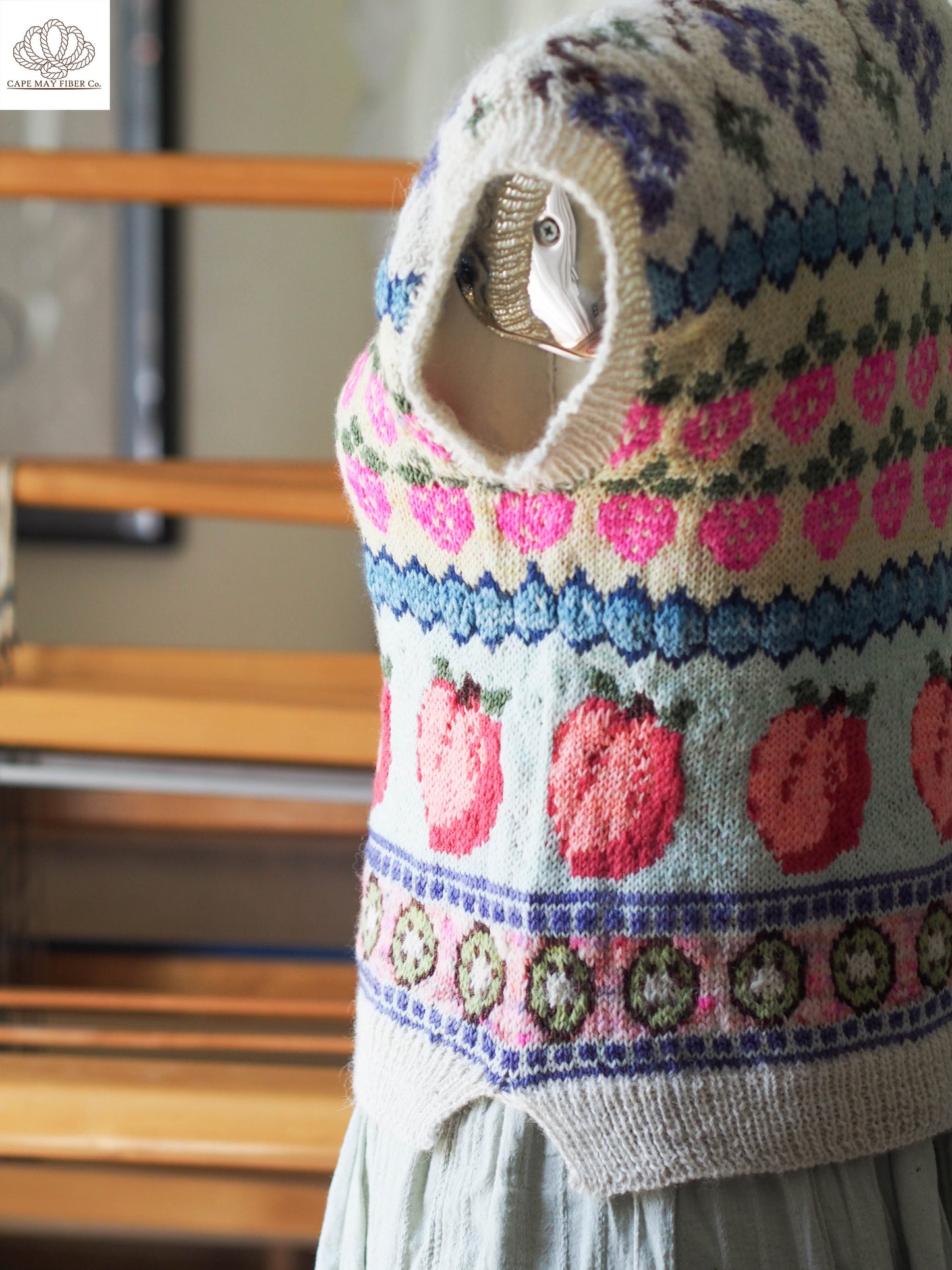 Fruit Salad Vest Fingering Weight Knitting Pattern