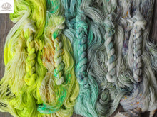 Load image into Gallery viewer, Green Light Sparkle Sock Mini Skein Set of 5
