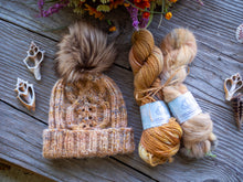 Load image into Gallery viewer, Haystack Hat Aran and Lace Knitting Pattern
