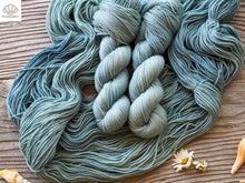 Load image into Gallery viewer, Indigo Cape Jasmine and Iron Naturally Dyed DK
