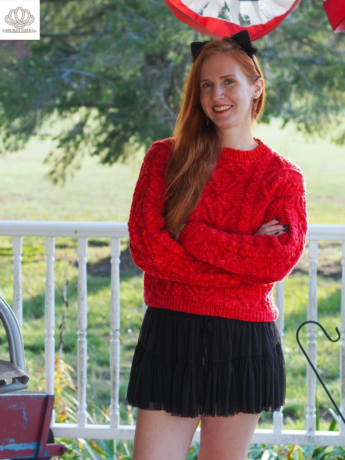 Kittiwake Cabled Pullover Aran Weight Knitting Pattern