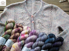 Load image into Gallery viewer, Lace Leaves Cardigan Lace Weight Kit
