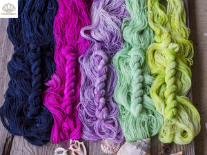 Luna Moths Dance Sparkle Sock Mini Skein Set of 5