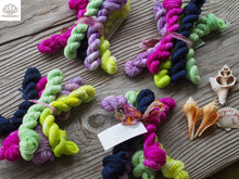 Load image into Gallery viewer, Luna Moths Dance Sparkle Sock Mini Skein Set of 5
