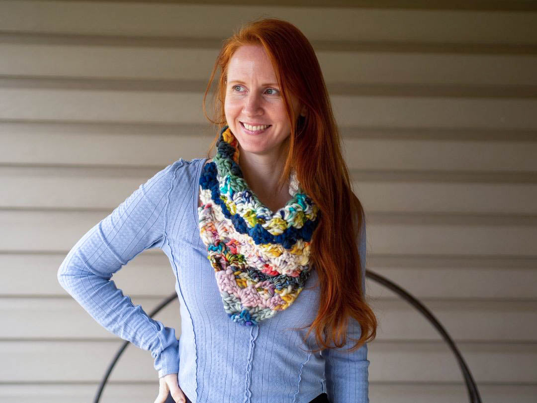 Mermaid's Neckerchief Super Bulky Crochet Pattern