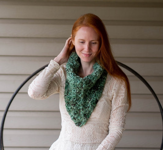 Mermaid's Neckerchief Super Bulky Crochet Pattern