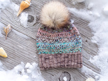 Load image into Gallery viewer, Moorings Hat and Cowl Fingering Weight Knitting Pattern
