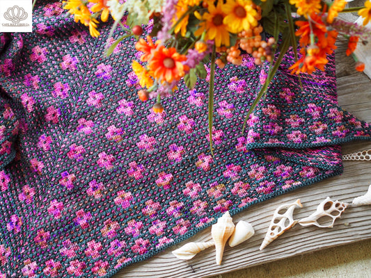 Pressed Flowers Shawl Kit