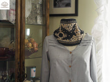 Load image into Gallery viewer, Quoth the Raven Cowl Knitting Pattern Sport or DK Weight
