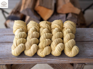 Rhubarb Yellow Naturally Dyed DK
