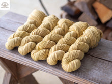 Load image into Gallery viewer, Rhubarb Yellow Naturally Dyed DK
