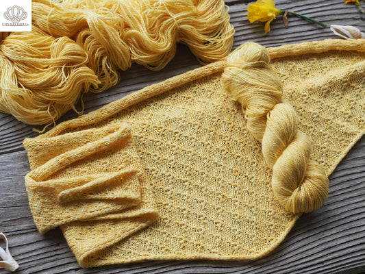 Sea Thrift Scarf Fingering Weight Knitting Pattern