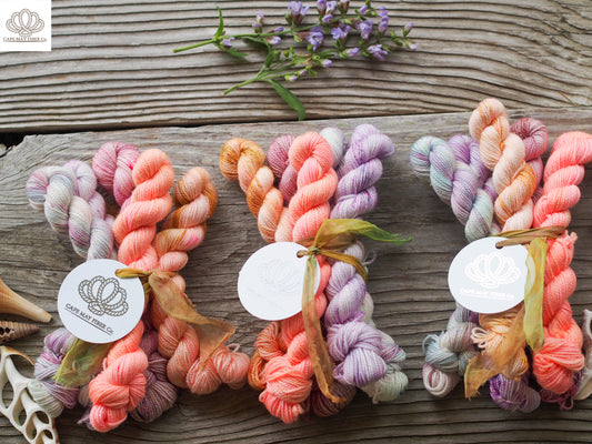 Summer Fruits Sparkle Sock Mini Skein Set of 5