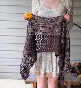 Crochet Charmer's Shawl Crochet Pattern Fingering Weight