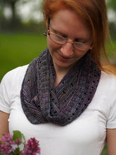 Load image into Gallery viewer, Dodging Rain Drops Cowl Knitting Pattern Fingering Weight

