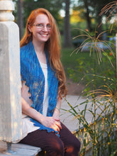 Load image into Gallery viewer, Mermaid Tail Scarf Knitting Pattern Fingering Weight
