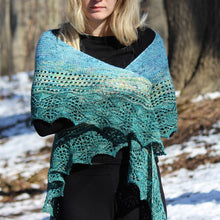 Load image into Gallery viewer, Sequana Shawl Knitting Pattern Fingering Weight
