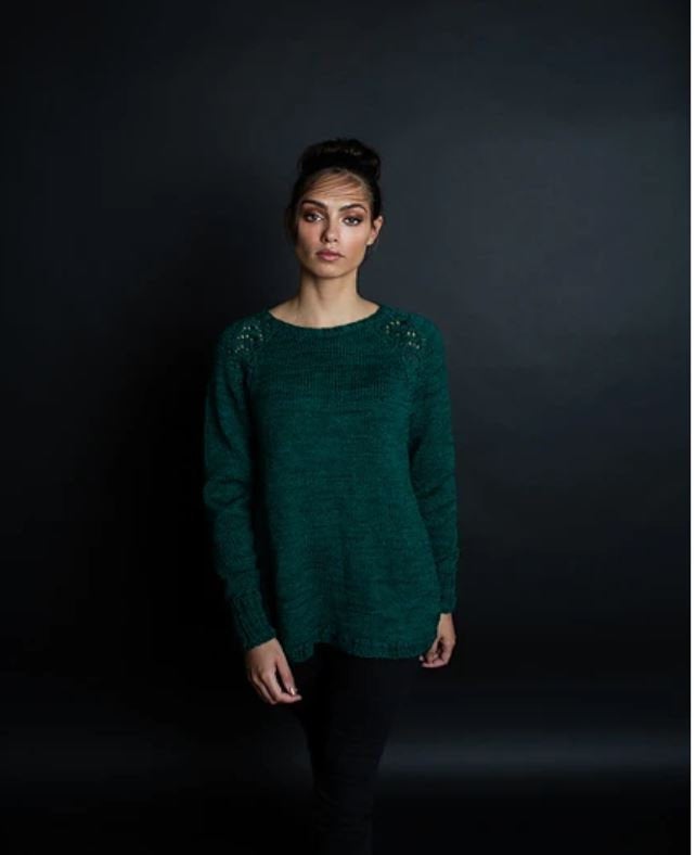 Diopside Pullover Hand Knitting Pattern DK or Worsted Weight