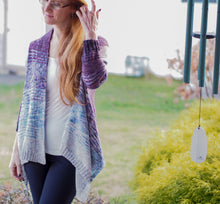Load image into Gallery viewer, Windward Cardigan Knitting Pattern Fingering Weight
