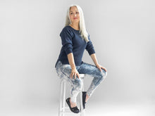 Load image into Gallery viewer, Araminta Pullover Sport or DK Weight Hand Knitting Pattern
