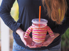 Load image into Gallery viewer, Cold Brew Koozie Hand Knitting Pattern Fingering Weight
