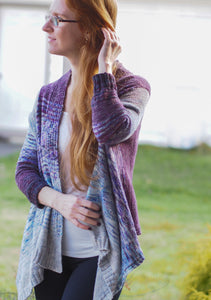 Windward Cardigan Knitting Pattern Fingering Weight