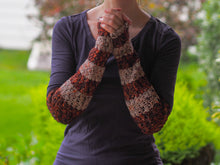 Load image into Gallery viewer, Enchanted Armwarmers Crochet Pattern DK Weight
