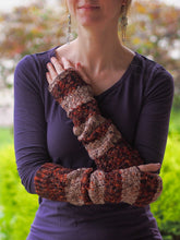 Load image into Gallery viewer, Enchanted Armwarmers Crochet Pattern DK Weight

