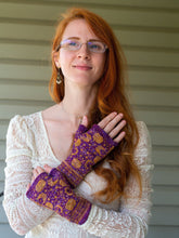 Load image into Gallery viewer, Rune Charm Mitts Pattern for fingering weight
