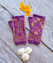 Load image into Gallery viewer, Rune Charm Mitts Pattern for fingering weight

