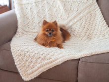 Load image into Gallery viewer, Sailor&#39;s Throw Knitting Pattern Super Bulky Weight
