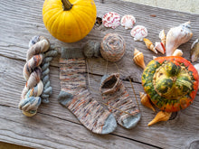 Load image into Gallery viewer, Slip Into Fall Toe Up Knit Sock Pattern
